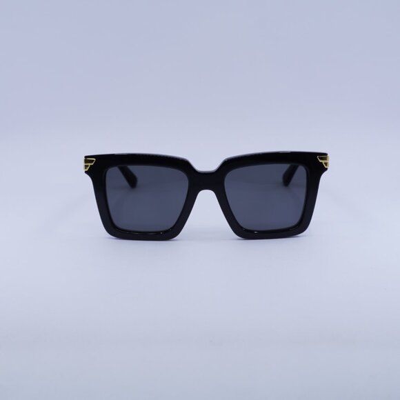 Bottega Veneta BV1005S 001 Sunglasses Black Square Frame, Grey Lenses main image 6